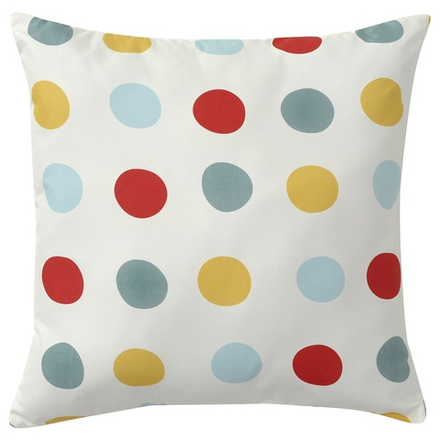 IKEA BRUKSVARA  (ИКЕА БРУКСВАРА)  -  Подушка, разноцветные/узорчатые точки, 40x40 см