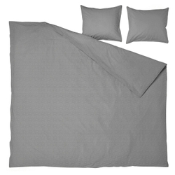 IKEA ÄNGSLILJA  (ИКЕА ЭНГСЛИЛЙА)  -  Пододеяльник и 2 наволочки - серый 200х200/50х60 см