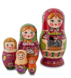 МР-58/ 2 Матрешка 5м «Дуня с курицей»