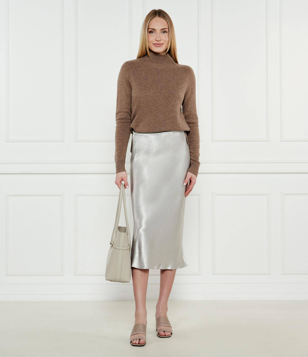 Сатиновая юбка Alessio Max Mara Leisure - серебряный(161010176)
