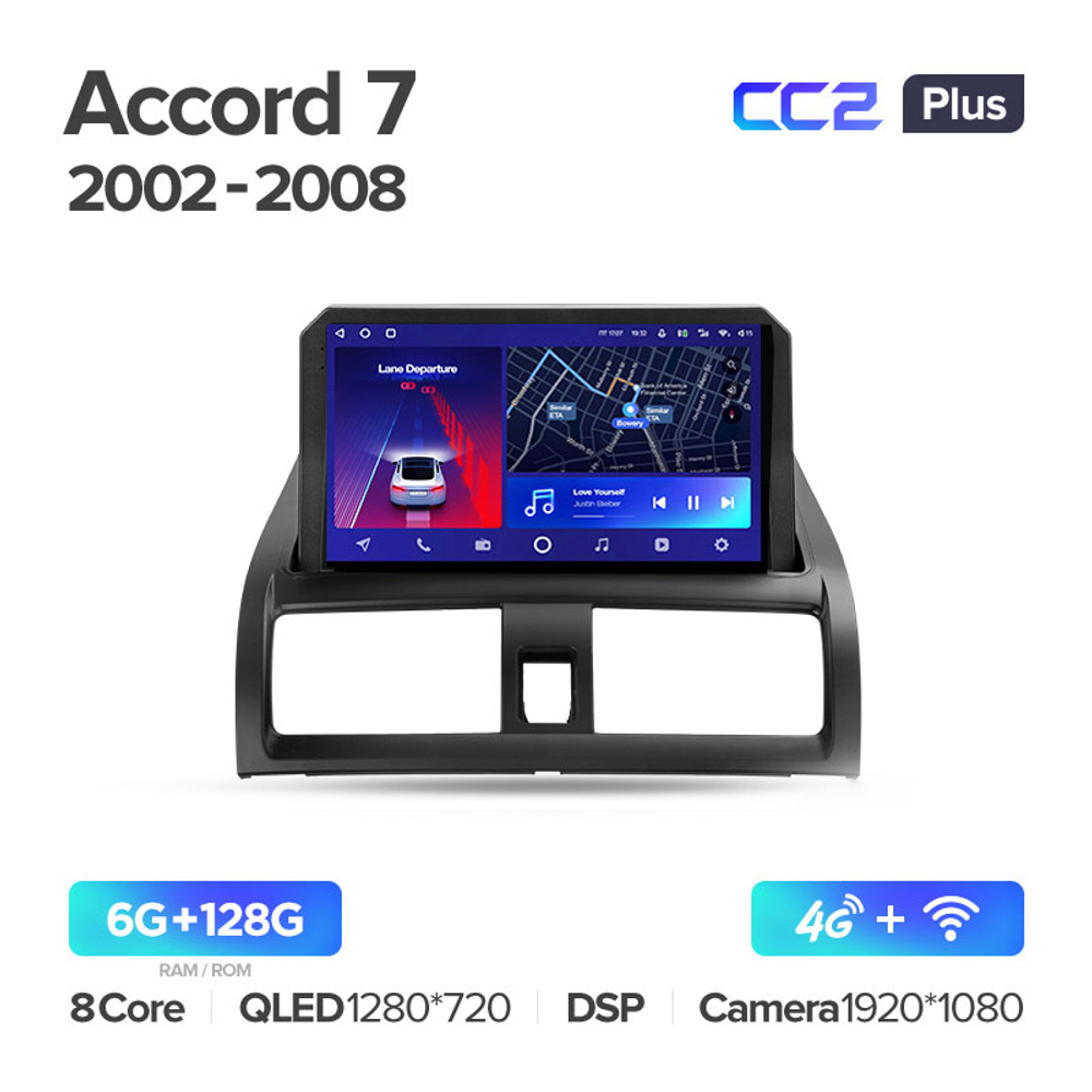 Teyes CC2 Plus 9" для Honda Accord 7 2002-2008