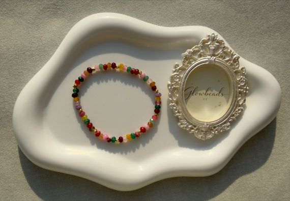 Bilərzik / Браслет / Bracelet . Colorful Agate