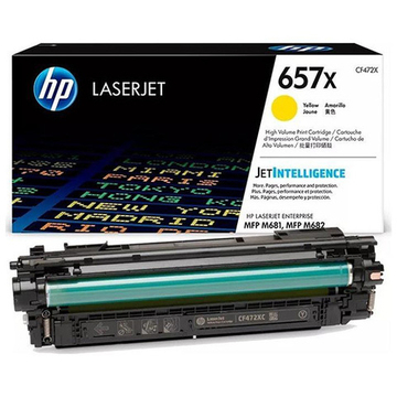 Картридж HP 657X (CF472X) для LaserJet M681/M682 желтый (28K)