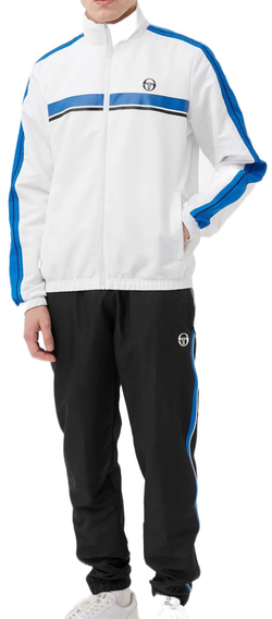 Мужской теннисный костюм Sergio Tacchini Agave Tracksuit - black/white/blue