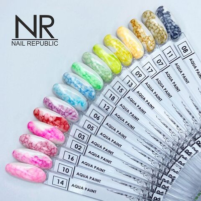NR Краска для техники по мокрому Aqua Paint 09 Желтый, 10 мл
