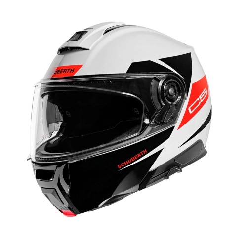 Шлем Schuberth C5 Eclipse Red, белый/красный, размер M (RR)