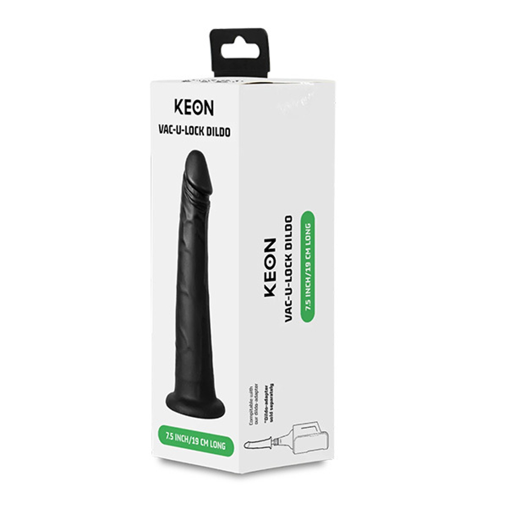Полый фаллоимитатор 19см для адаптера Kiiroo Keon Vac-U-Lock Dildo Maturbator