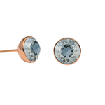 Серьги пусеты Fiore Luna Crystal Blue Shade SWE298 CBS RG