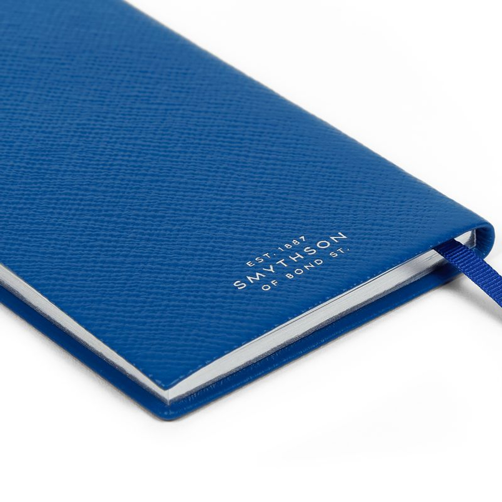 Smythson Ежедневник-блокнот 2026 Panama Weekly Diary, Nile Blue