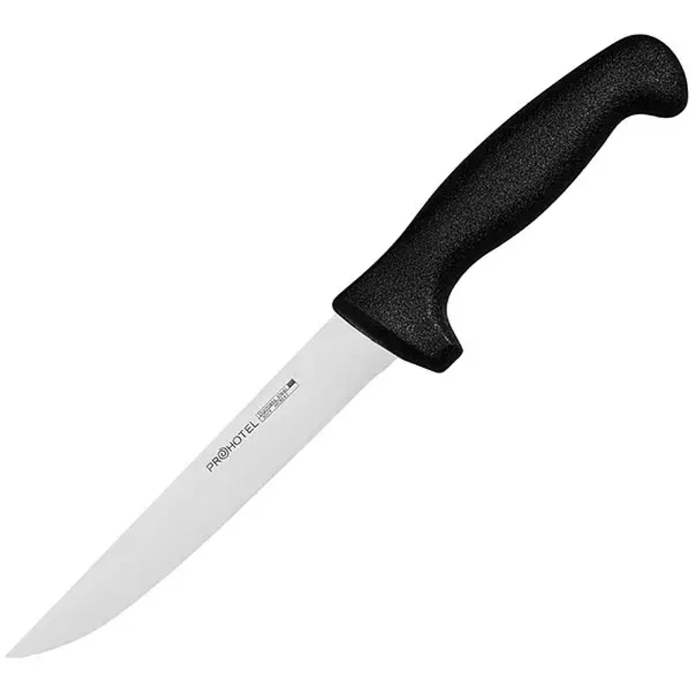Нож для обвалки мяса «Проотель»; сталь нерж.,пластик; ,L=300/155,B=20мм; металлич. Китай   4071979