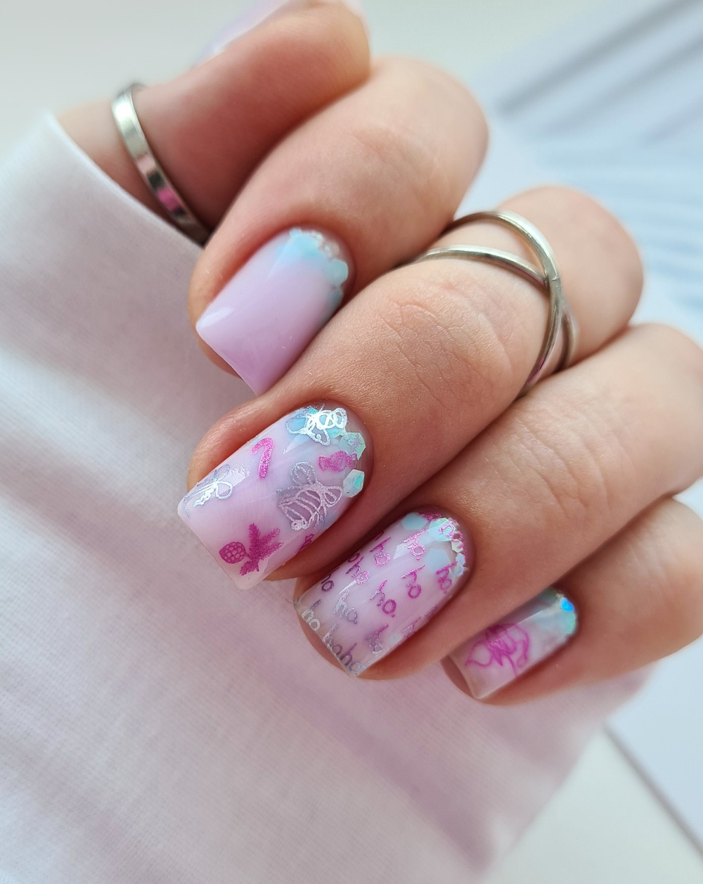 Swanky Stamping Лак для стемпинга M121 розовый, 6м