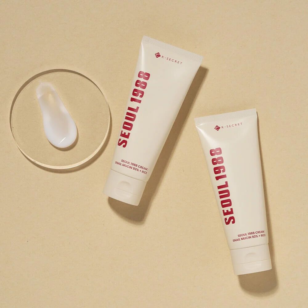 K-SECRET [Повредилась упаковка] Seoul 1988 Cream: Snail Mucin 93% + Rice (100 мл)