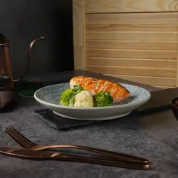 Тарелка d 22,4 см h3,5 см глазурь Glossy Stone Untouched Taiga P.L. Proff Cuisine [1]