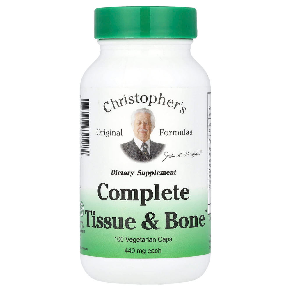 Christopher's Original Formulas, комплекс для тканей и костей, 440 мг, 100 вегетарианских капсул