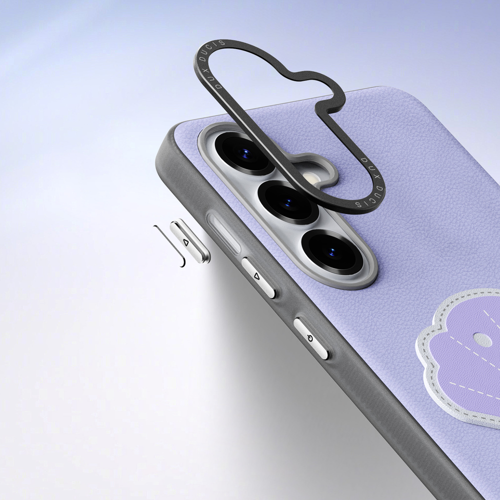 Чехол фиолетового цвета (Shell Edition) для Samsung Galaxy S26, серия Luvy Series Case (со съемным ремешком) от Dux Ducis