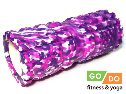 Валик ролл для фитнеса GO DO JG8-33-KM-purple
