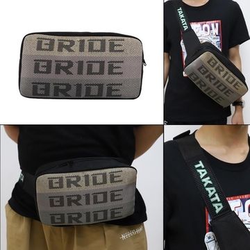 JDM сумка на пояс Bride с чёрным ремнём Takata