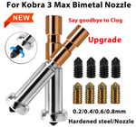 Набор для Anycubic Kobra 3 Max; термобарьер с соплом 0,4мм + сопла 0,2/0,4/0,6/0,8 мм + ключ для замены сопел
