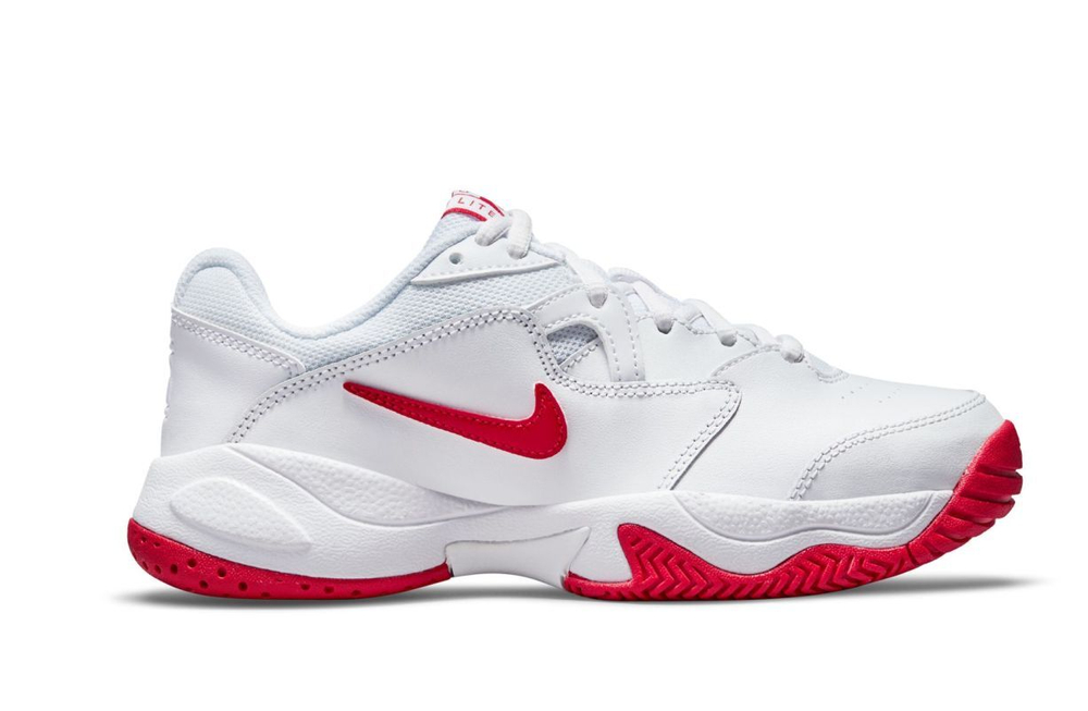 Детские Кроссовки теннисные  Nike Jr Court Lite 2 - white/university red