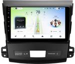 Магнитола для Mitsubishi Outlander XL, Peugeot 4007, Citroen C-Crosser (без Rockford, рамка гладкая) - Teyes CC4L-DTS монитор 9" IPS, Android 14, Быстрая, Snapdragon 662, CarPlay, 4G SIM-слот