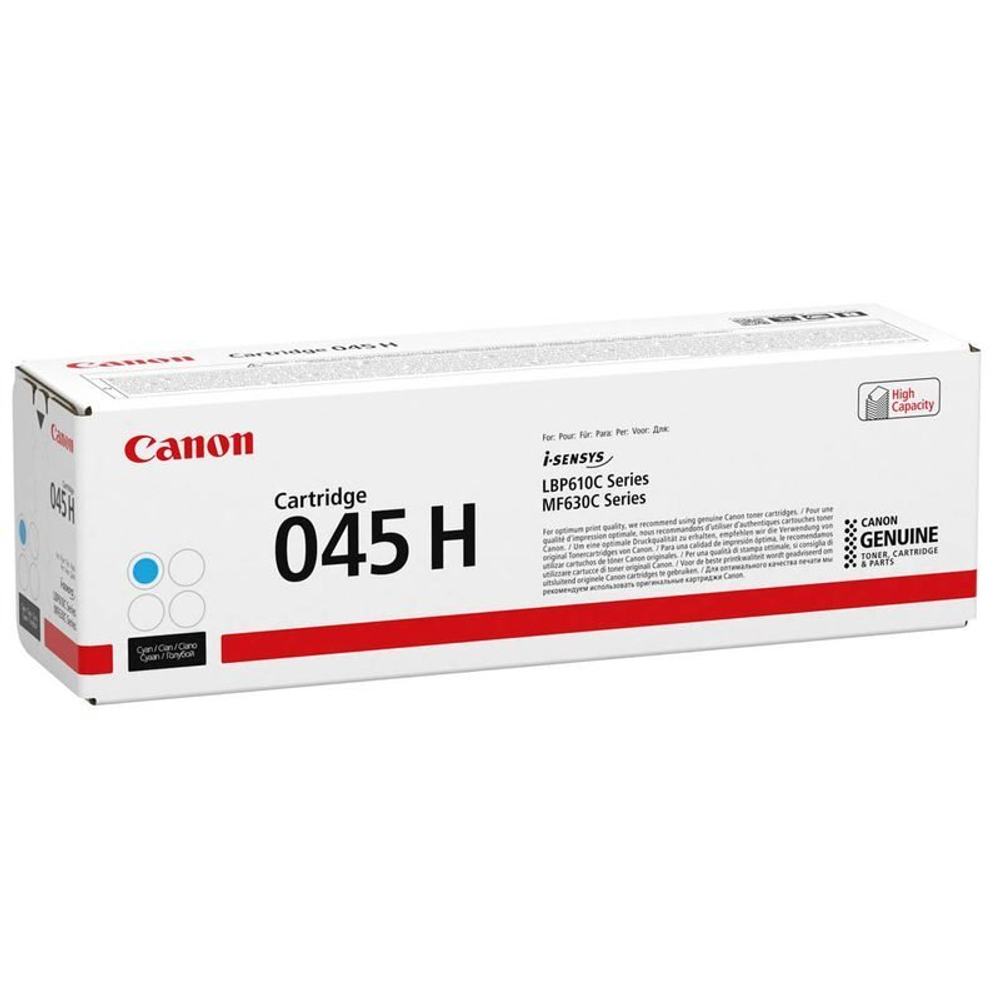Картридж CANON 045HC для i-SENSYS LBP611/LBP613/MF631/MF633/MF635 голубой (2.2k)