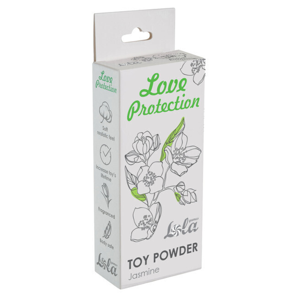 Пудра для игрушек ароматизированная Love Protection Жасмин 15 гр (Цвет: белый)
