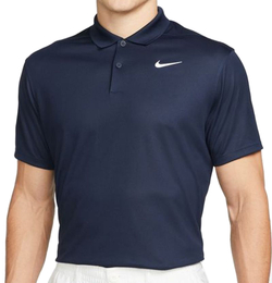 Мужское теннисное поло Nike Court Dri-Fit Pique Polo M - obsidian/white