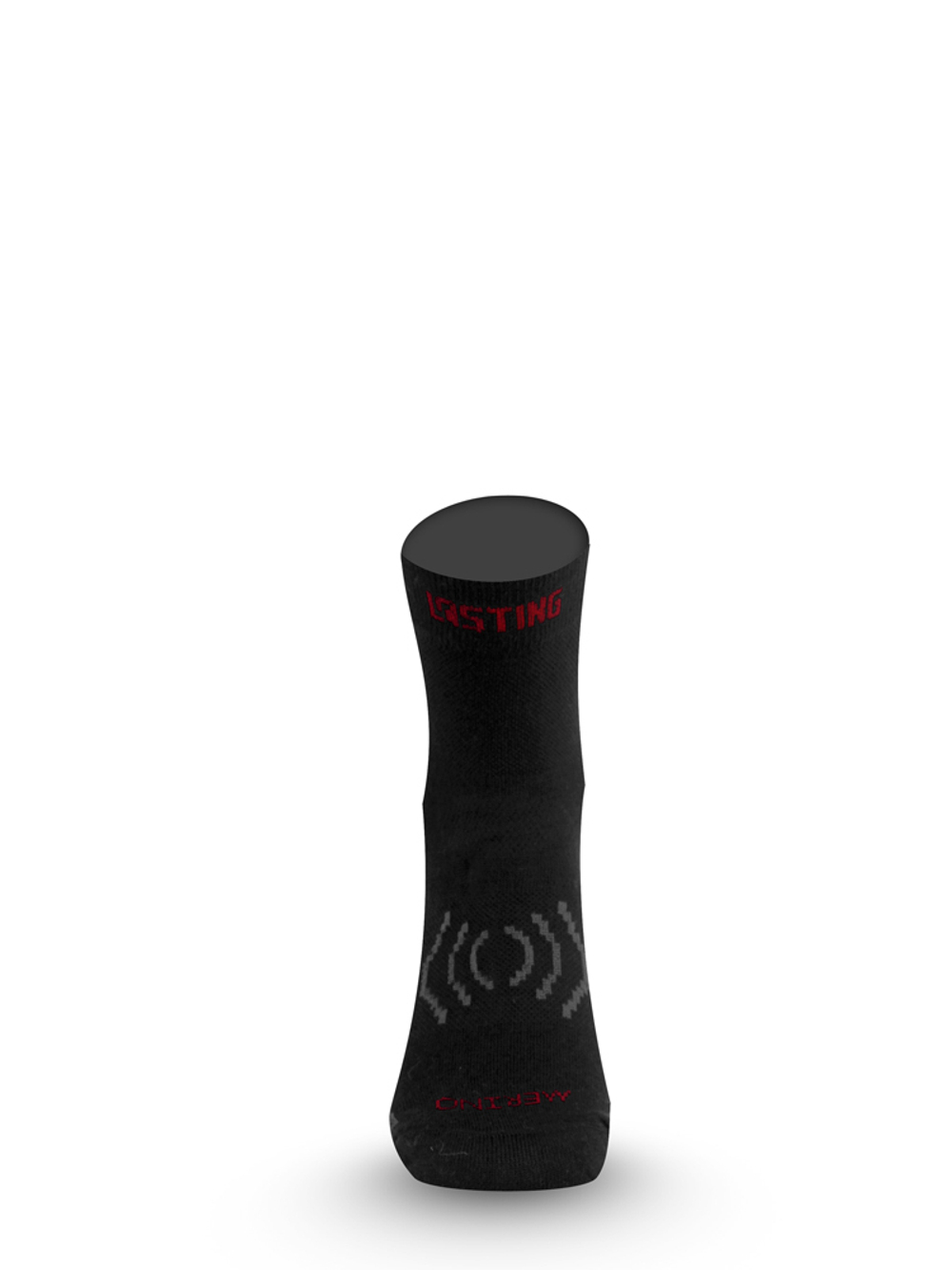 Носки Lasting TNW 983, wool+nylon, черный с серыми вставками, размер XL , TNW983-XL