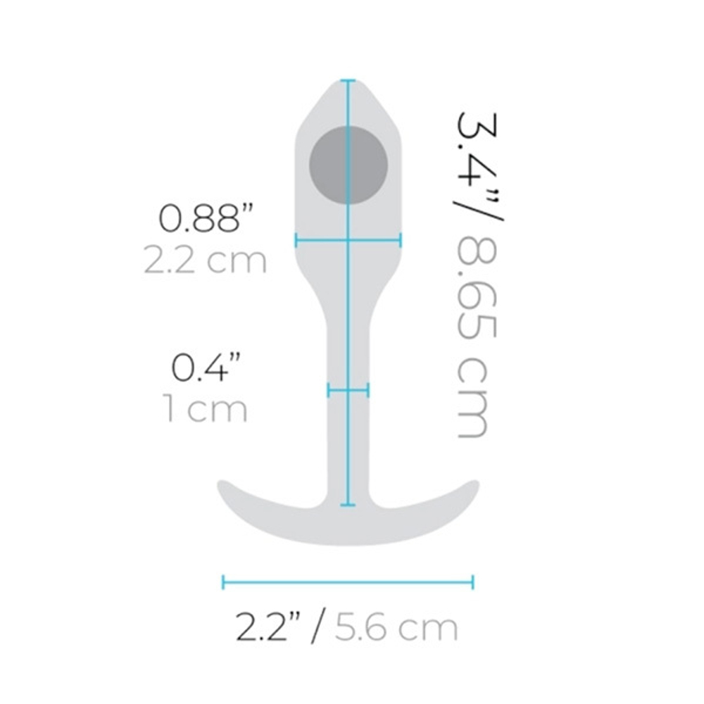 Анальная пробка для ношения цвета сирень 9,6см b-Vibe Snug Plug 1 BV-007-VLT