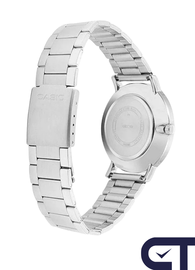 Casio LTP-VT01D-2B женские часы с синим циферблатом и стальным браслетом