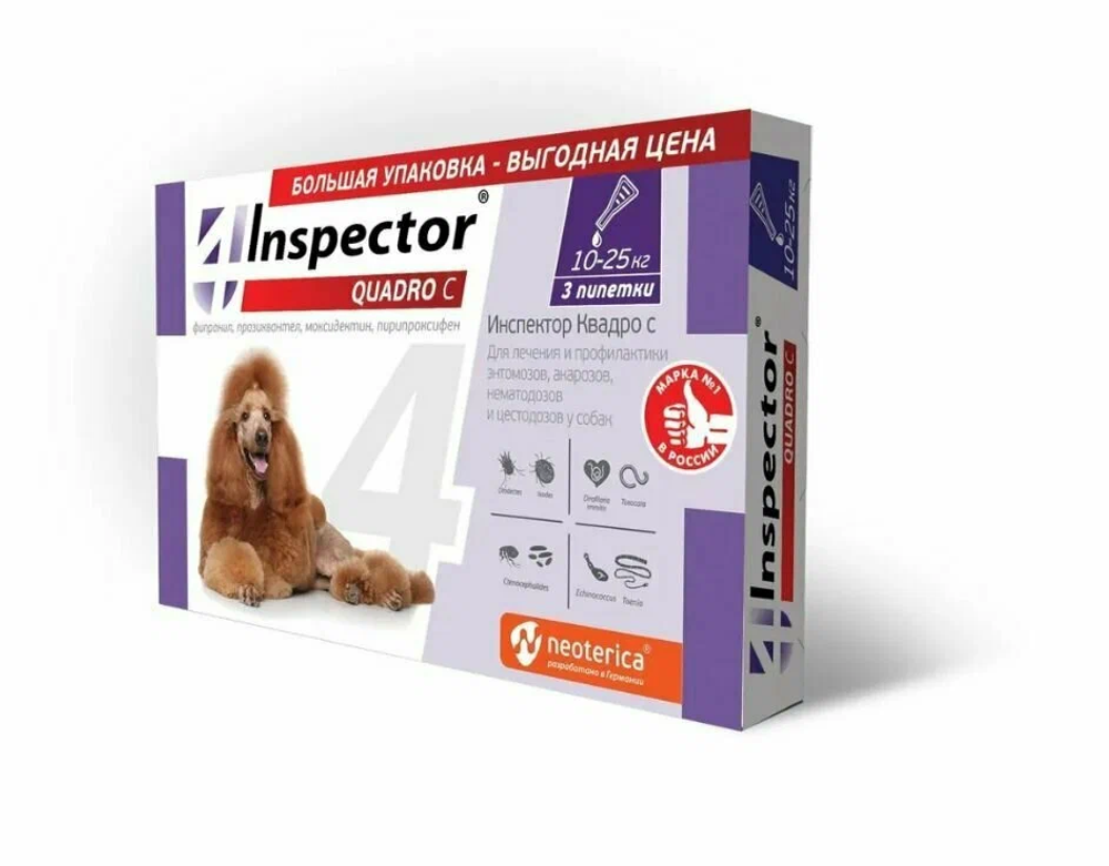 Inspector Quadro С капли для собак