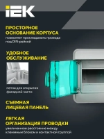 Корпус пластиковый КМПн-8 IP65 зеленая прозрачная дверь TEKFOR IEK