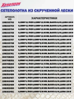 Сетеполотно скр.леска 0,20мм*12, яч. 70мм, высота 4,5м