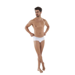 Белые мужские трусы-брифы Caribbean Classic Brief (Размер: L) (Цвет: белый)