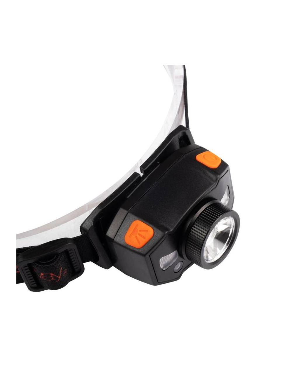 Фонарь аккумуляторный налобный AccuH1-L5WZ-og zoom LED 5Вт + 2хRED SMD IP54 5 режимов: 100проц. 180лм 3.5ч/50проц. 110лм 5.5ч/30проц. 65лм 15ч/красн. 28ч/мигающ. красн. 12ч аккум. 0.8А.ч управл. жестами черн./оранж. JazzWay 5036611
