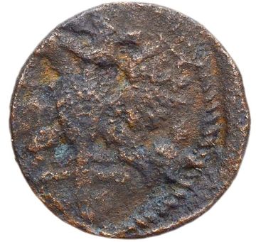Полушка 1721 Петр I, год цифрами