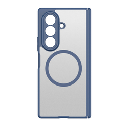 Усиленный чехол синего цвета с MagSafe для Samsung Galaxy Z Fold 8 Ultra, серия Expn Series Magnetic от Dux Ducis