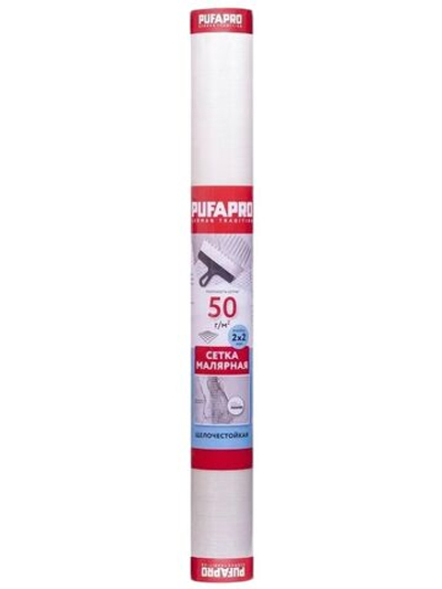 Стеклосетка малярная PUFAPRO 50 г/м2, яч 2 мм х 2 мм. (50 м/рулон) Пуфас