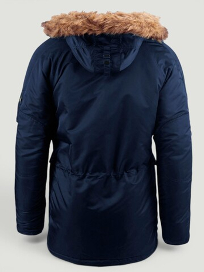 Куртка Аляска Alpha Slim Fit N-3B (т. синяя - r.blue/orange)