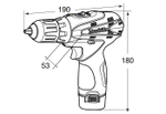 Дрель-шуруповёрт Makita DF330DW