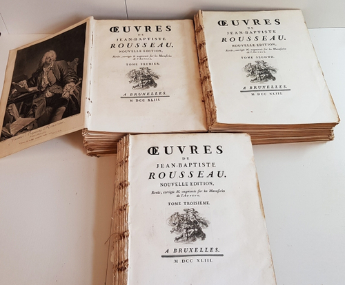 "Oeuvres de Jean-Baptiste Rousseau. Tome 1, 2, 3".