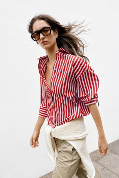 РУБАШКА В ПОЛОСКУ — ZARA