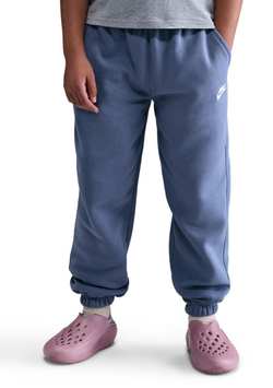 Брюки для девочки теннисные Nike Kids Sportswear Club Fleece Loose - world indigo/world indigo/white