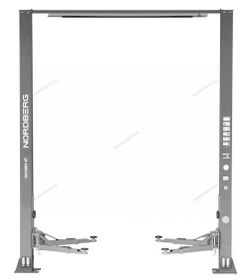 NORDBERG (N4120HE-4G) Подъемник 380V 2х стоечный 4т с верхней синхронизацией, H=3,6 м, с электростопорами (серый)