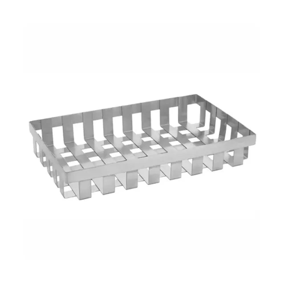 Корзинка для подачи 34*21,5 см h6 см поднос прямоуг. нерж. P.L. Hotelware