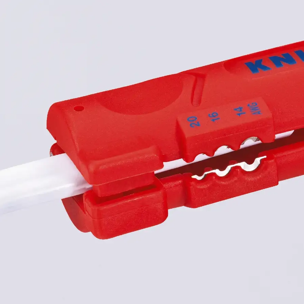 Инструмент для снятия оболочки с плоского и круглого кабеля 125 мм Knipex 16 64 125 SB