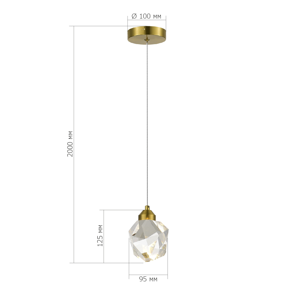 Светильник подвесной CASCATO LED 3W 3000K
