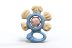 Погремушка "Цветочек" небесно-голубой Серия «Эстетика» блист. (Нордпласт)