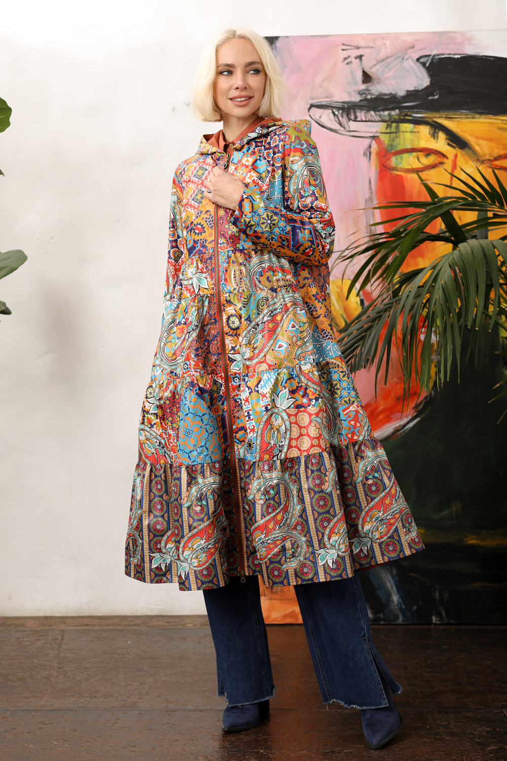 Raincoat "Hilary. Persian Night"