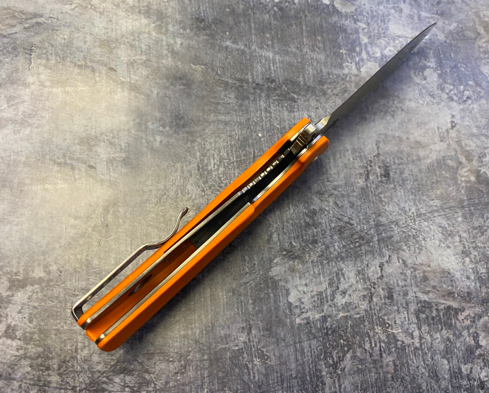 Складной нож Нус Orange, сталь D2, G-10, ТДК Кизляр